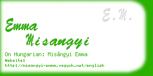 emma misangyi business card